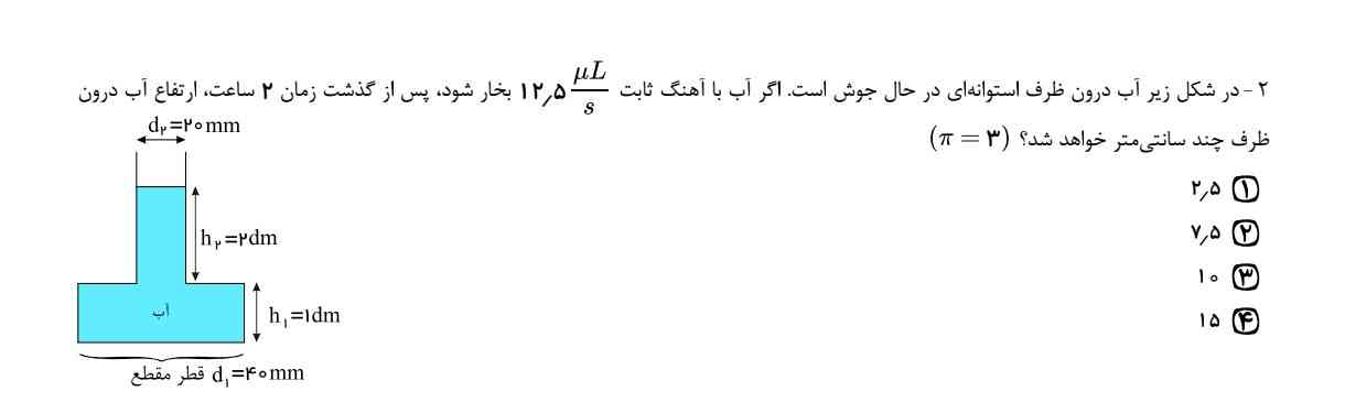 لطفاً سوال را حل کنید 