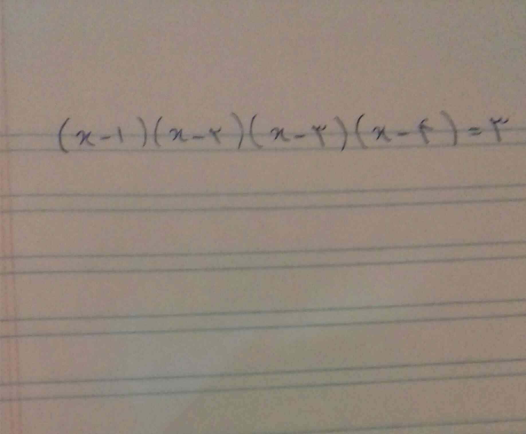 معادله زیر را حل کنید 